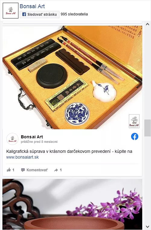 Facebook Bonsai Art odkaz
