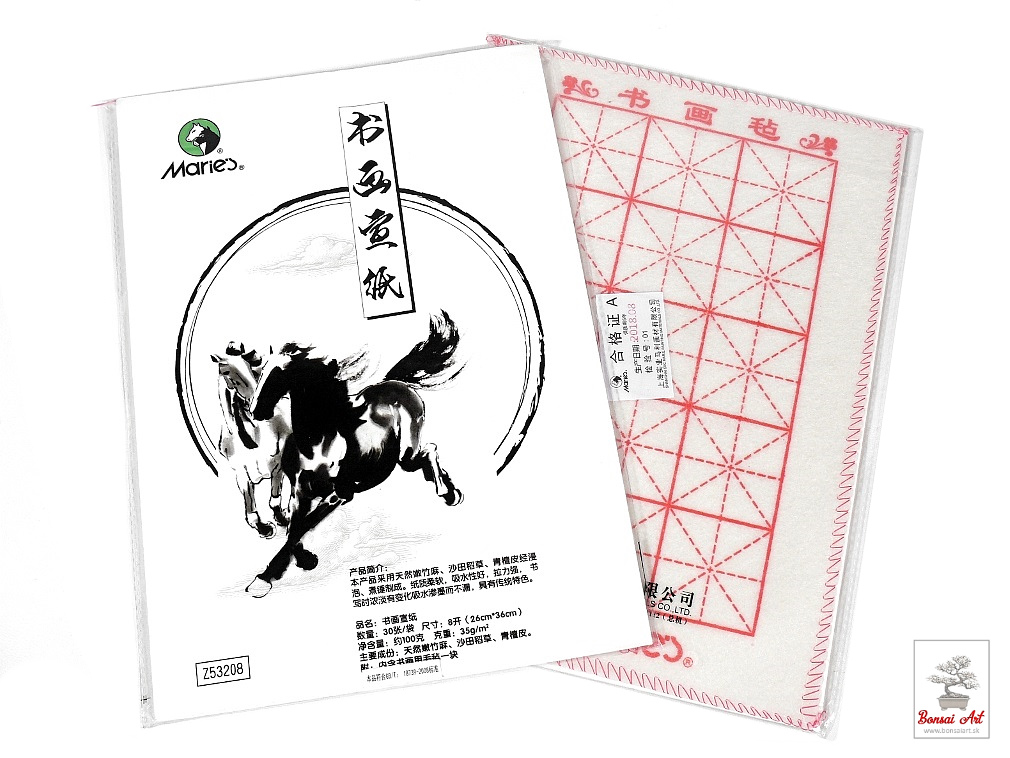 Tradičný ryžový papier na čínsku kaligrafiu a maľovanie