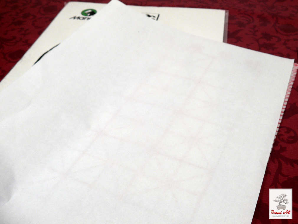 Veľký ryžový papier s plstenou podložkou na kaligrafiu a maľovanie 