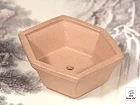 Bonsai miska z yixing keramiky šesťhran