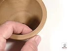 Okrúhla vyššia bonsai miska z yixing keramiky