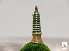 Keramická figúrka - pagoda do bonsaja alebo mini krajinky
