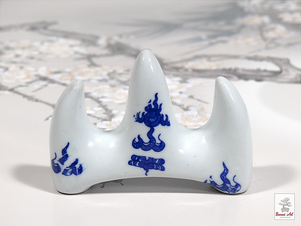 Čínska porcelánová opierka na odloženie dvoch štetcov