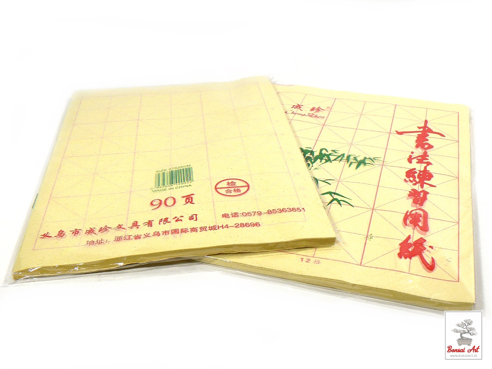Kaligrafický cvičný papier s bambusovým vláknom