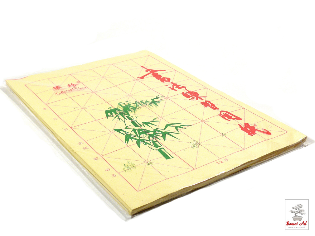 Kaligrafický cvičný papier s bambusovým vláknom
