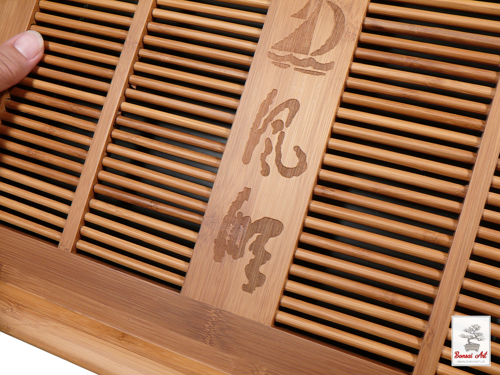 Veľký drevený podstavec čajové more z bambusového dreva