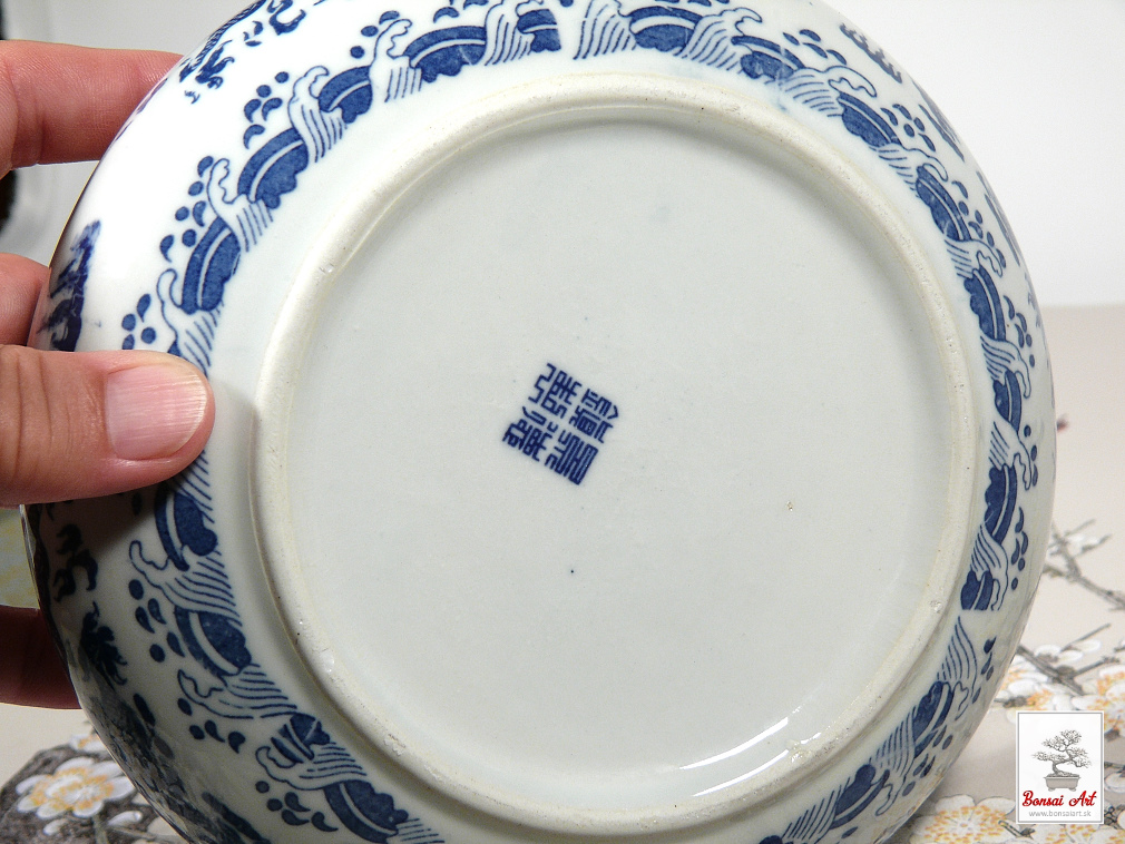 Čínska porcelánová miska na umývanie štetcov - veľká